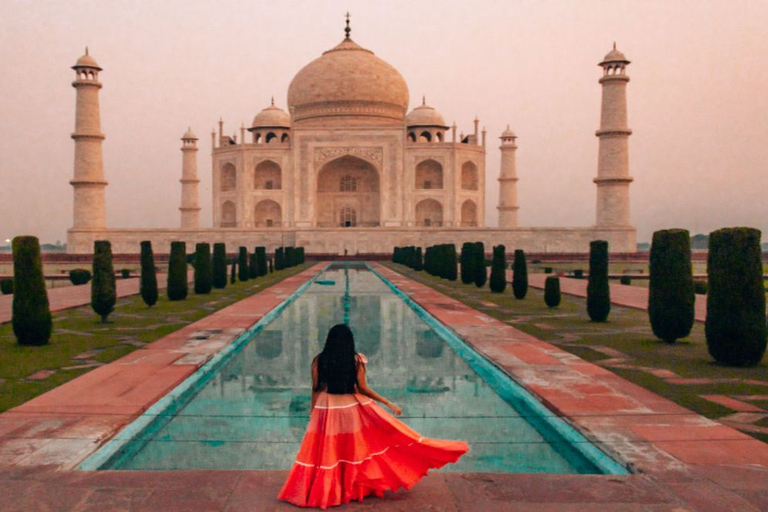 Depuis Delhi : Visite privée du Taj Mahal au lever du soleil