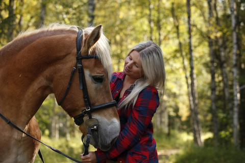 Levi: Horse Riding in the Finnish Forest Horse riding in the forest
