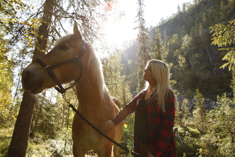 Levi: Horse Riding in the Finnish Forest Horse riding in the forest