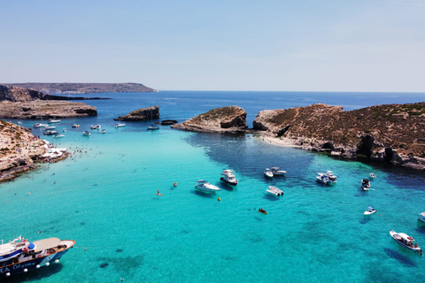 Vanuit Sliema: cruise naar Comino, Crystal Lagoon en Blue Lagoon