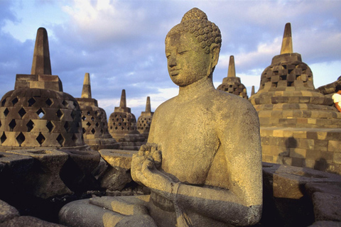 Soluppgång på Merapi-berget, Borobudur-klättring och Prambanan-templet