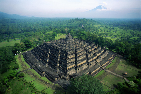 Soluppgång på Merapi-berget, Borobudur-klättring och Prambanan-templet