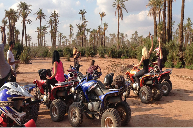 Marrakech Palmeraie: tour in quad con pausa tèMarrakech: tour in quad nel deserto e nella Palmeraie con trasferimento