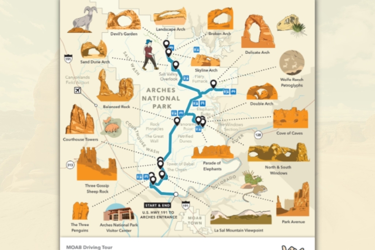 Arches National Park: Driving Tour mit Audio Guide