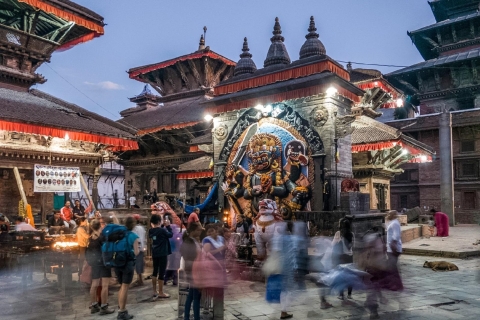Kathmandu Durbar-plein en Swyambhunath Unesco-erfgoedtour