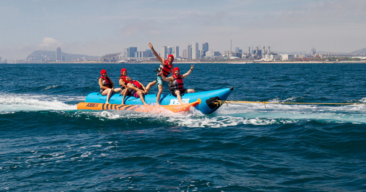 Barcelona: Thrilling Banana Boat Experience | GetYourGuide