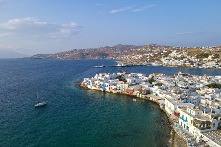 Från Naxos: Heldagsutflykt med katamaran till Mykonos