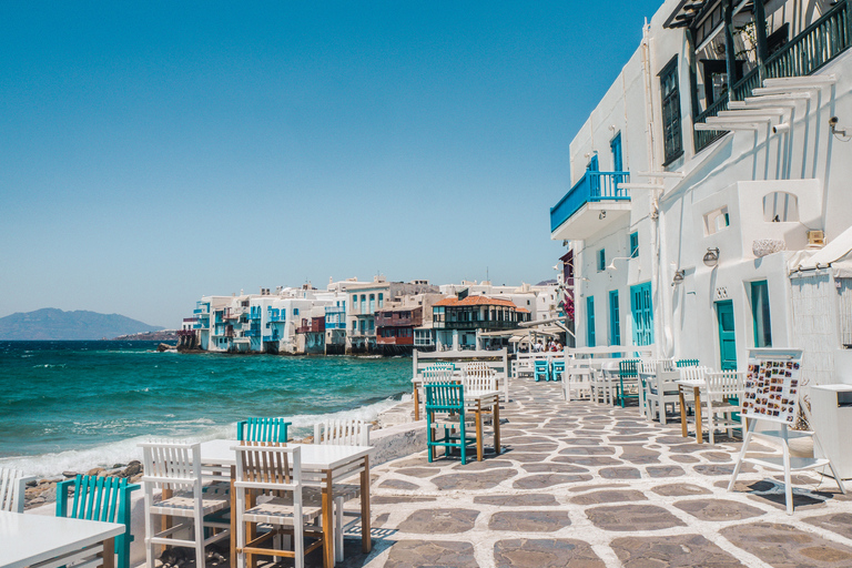 Da Paros: gita di un giorno a Mykonos in catamaranoTour con prelievo