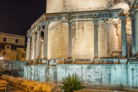 Visite à pied en groupe en soirée - Split, vieille ville, palais de Dioclétien