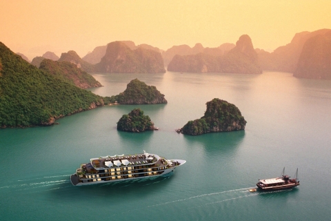 From Hanoi: 3-Day Halong- Lan Ha Bay w 5-Stars Aspira Cruise