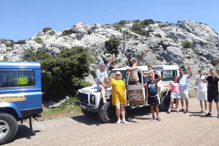 Safári guiado no sul de Creta e no desfiladeiro de TripitisDe Malia: excursão guiada ao sul de Creta e desfiladeiro