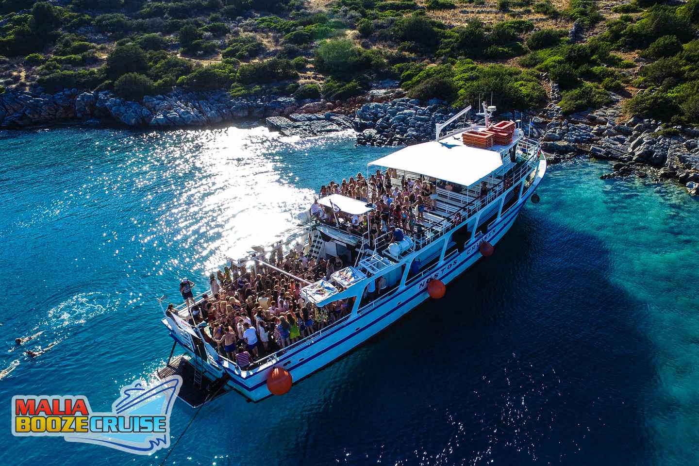 Malia: Booze Cruise Boat Party with Live Dj