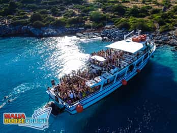 Malia: Booze Cruise Boat Party with Live Dj