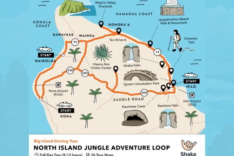Big Island: road trip touristique en voiture
