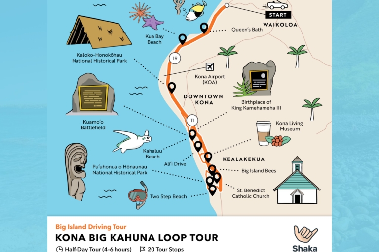 Big Island: viaje por carretera turístico sin conductor