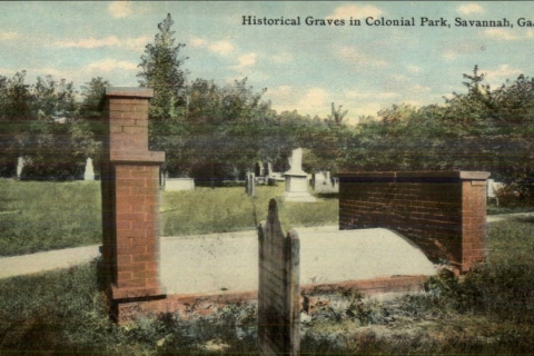 Savannah: visite guidée du cimetière du parc colonial