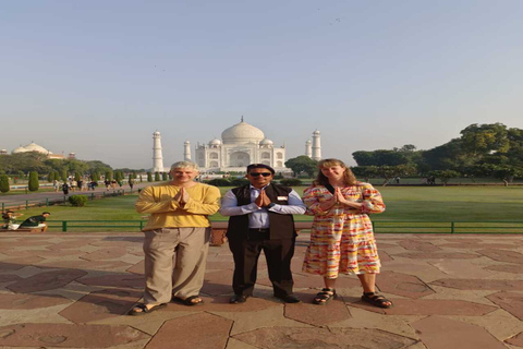 Depuis Delhi : Visite privée du Taj Mahal et du Fort d'Agra avec déjeuner