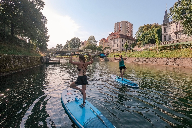 Ljubljana : Excursion en Stand-Up Paddle BoardingLjubljana - Tour privé de SUP pour les familles et les groupes