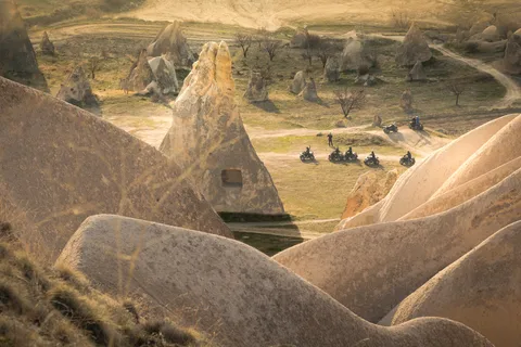 From Göreme: 1 Hour Cappadocia ATV Safari & Hotel Transfer