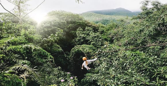 Mahe Island: Zip Lining and Marine Park Snorkeling Excursion