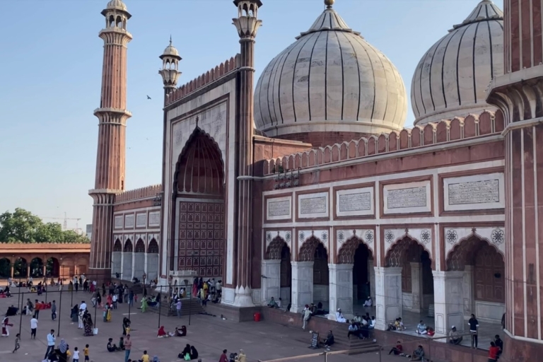 Delhi: Alt- und Neu-Delhi Stadt Privat geführte TagestourTour mit Mittagessen, Eintrittskarten, Privatwagen, Rikscha und Reiseführer