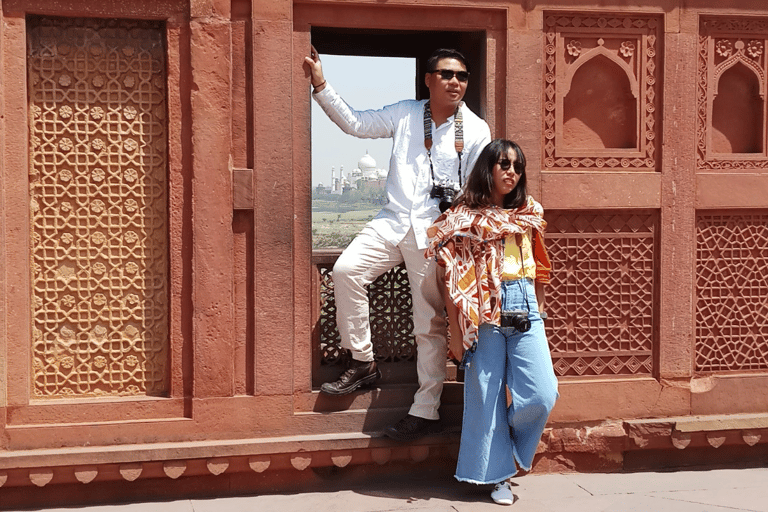 Sunrise Taj Mahal and Agra Fort Private Tour From DelhiTour without Entrance fees and Lunch