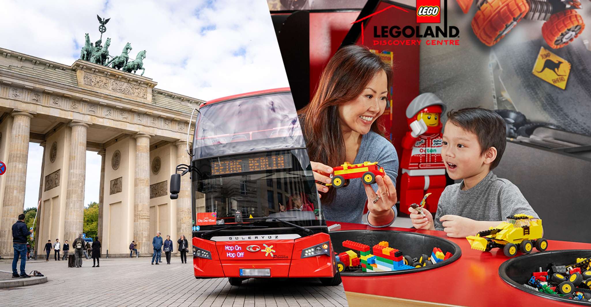 Berlin: Hop-On Hop-Off Bus & LEGOLAND Discovery Centre