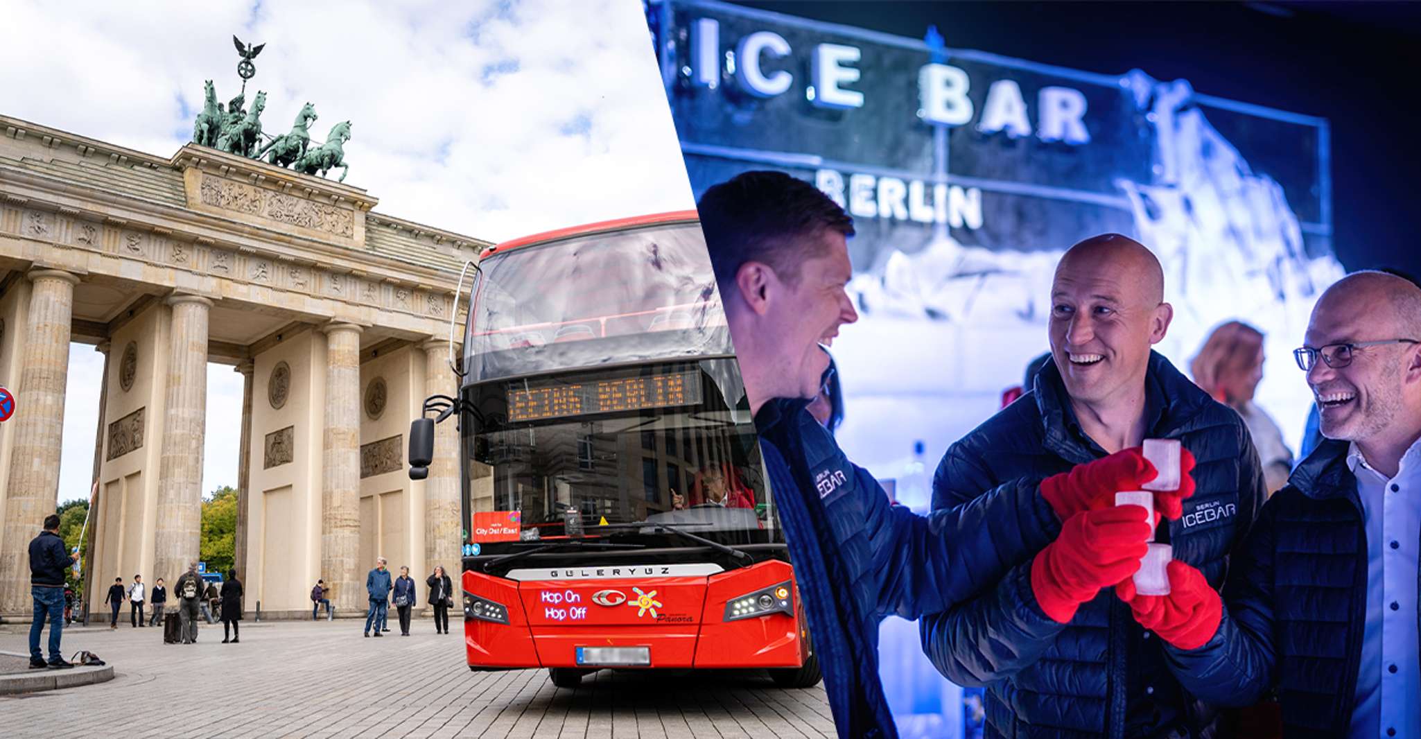 Berlin: Hop-On Hop-Off Bus and Icebar Ticket Combo