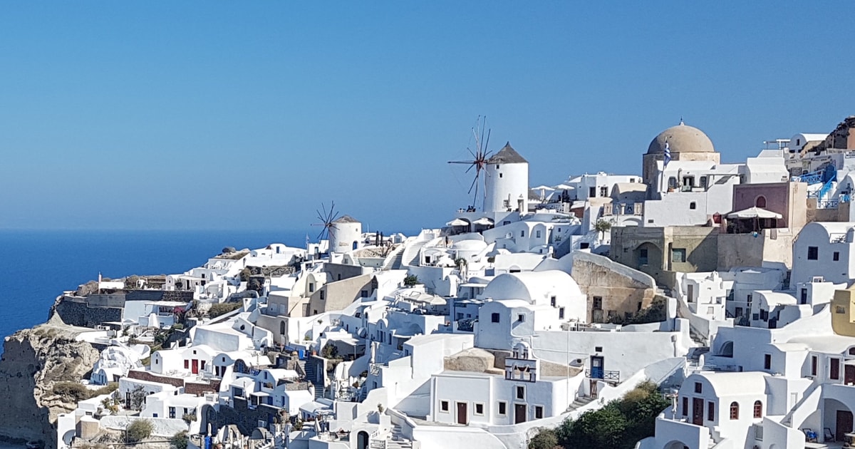 self guided tour santorini