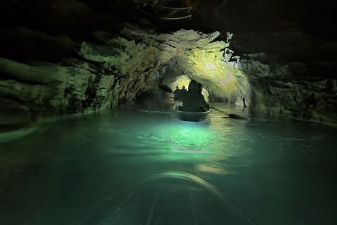 Pula: Blue Cave Illuminated Clear-Bottom Kayak Night Tour