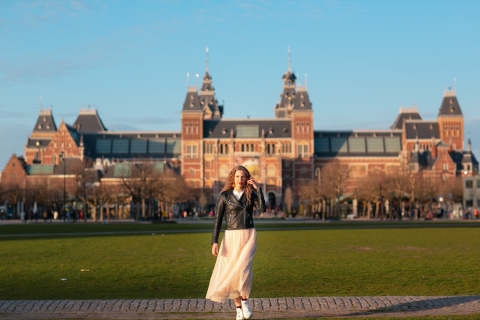 Amsterdam: profesjonalna sesja zdjęciowa Rijksmuseum i MuseumpleinSesja zdjęciowa Premium (20-40 zdjęć)