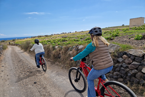 Santorini: Upplevelse av elcykelturFrån Vlichada: Santorini södra rutt guidad E-Bike-tur