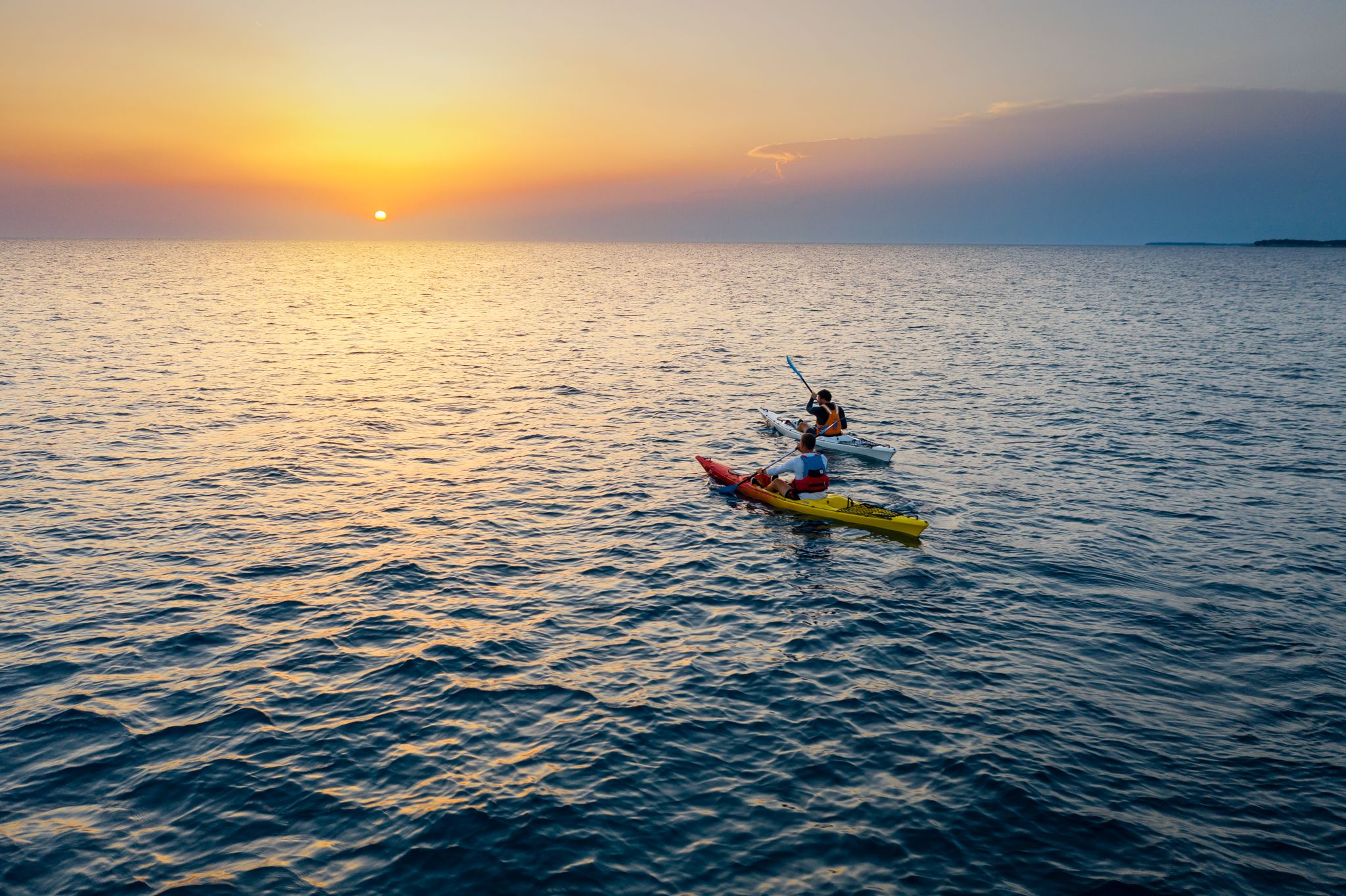 Poreč: Seekajak-Tour bei Sonnenuntergang