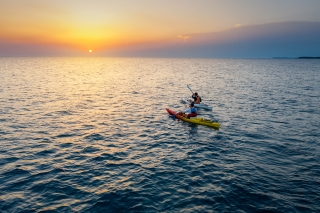 Poreč: Sea Kayaking Sunset Tour