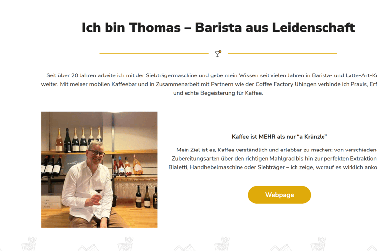 Barista Course & Coffee Tasting in Stuttgart – Experience Coffee for Yourself