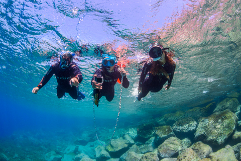 Snorkeling in crystal clear waters