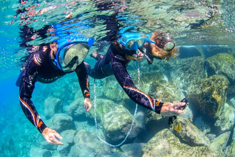 Snorkeling in crystal clear waters