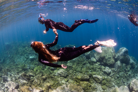 Snorkeling in crystal clear waters