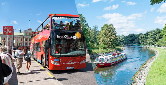 Stockholm: Hop-On/Hop-Off-Bus & Boot Option