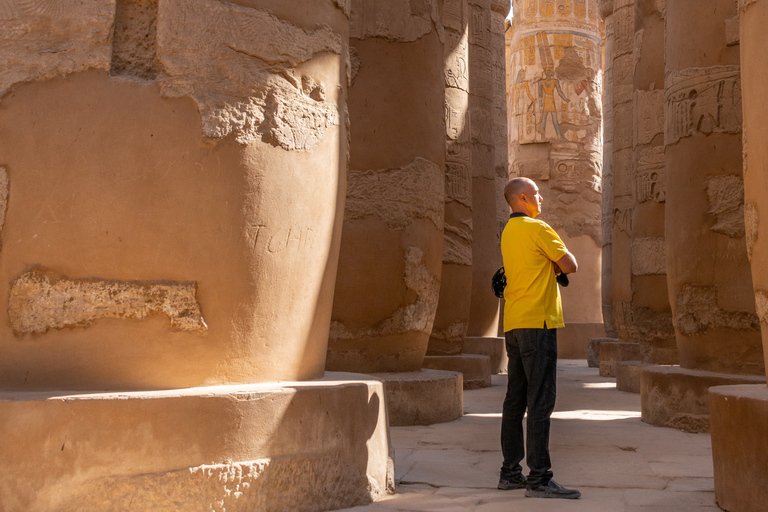 Vanaf Hurghada: Koningen Vallei, Hatshepsut, Karnak en lunchGedeelde tour zonder toegangsprijzen