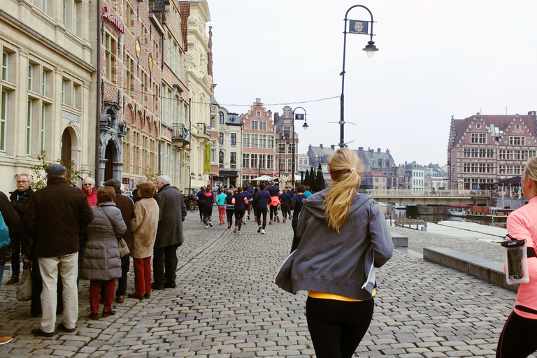 Visite touristique et course à pied à GandCourse à pied et visite de Gand