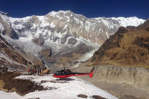 Schilderachtige helikoptervlucht door Annapurna Base Camp vanuit Pokhara