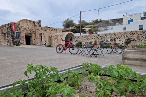 Santorini: e-biketour bij zonsondergang