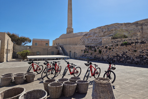 Santorini: E-bike tour experienceFrom Vlichada: Santorini South Route Guided E-Bike Tour