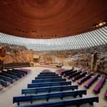 Helsinki: biglietto d'ingresso alla chiesa di Temppeliaukio