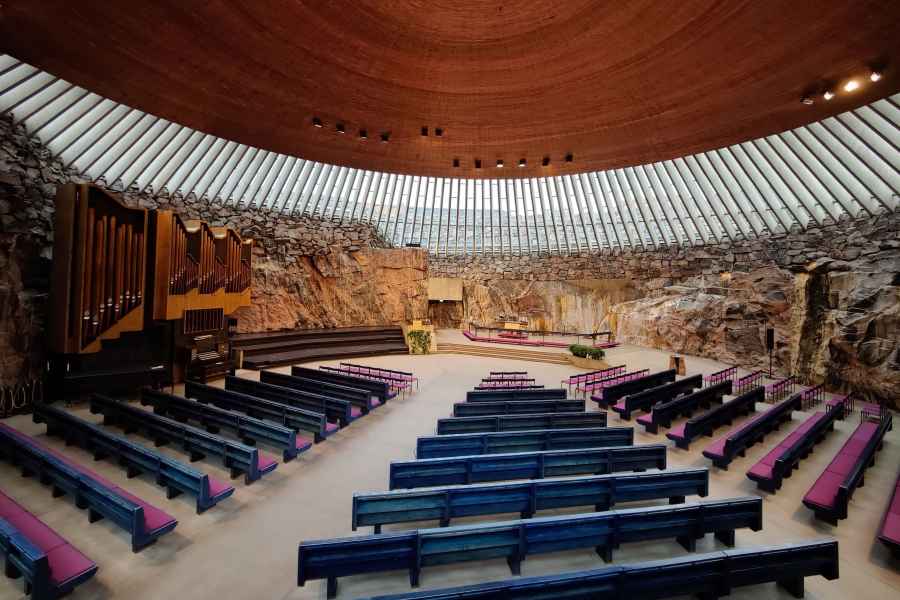 Helsinki: Eintrittskarte für die Temppeliaukio-Kirche. Foto: GetYourGuide