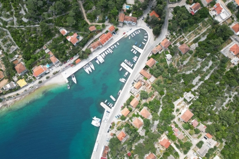 Au départ de Split : Croisière privée d'une demi-journée au Lagon bleu et aux 3 îles