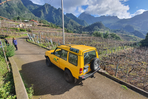 Madeira: Excursión Guiada de Cata de Vinos, Safari en Jeep y MiradoresOpción Estándar