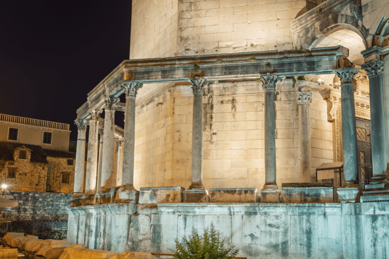 Visite à pied privée en soirée - Split - Vieille ville - Palais de Dioclétien