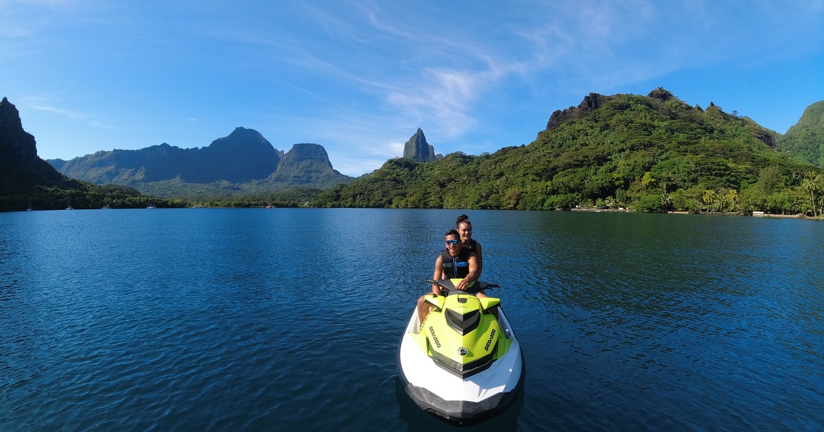 Moorea 3H Jetski Tour, Snorkeling with Sharks and Stingrays GetYourGuide